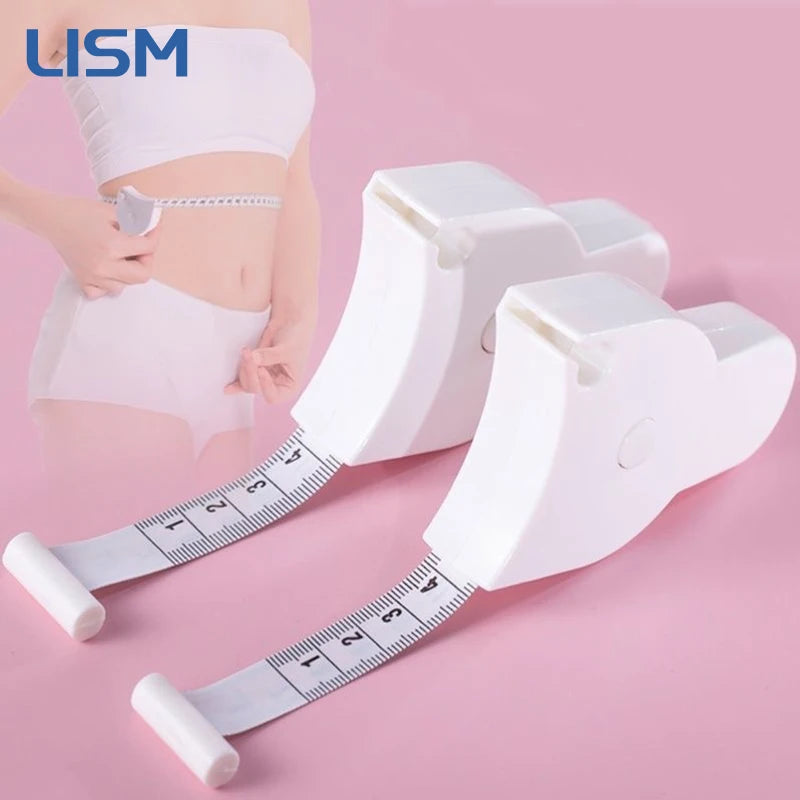 Automatic Telescopic Measuring Tape 150Cm/60 Inches Double-Sided Soft Measure Ruler for Body Waist Chest Leg Sewing Tailor Tapes