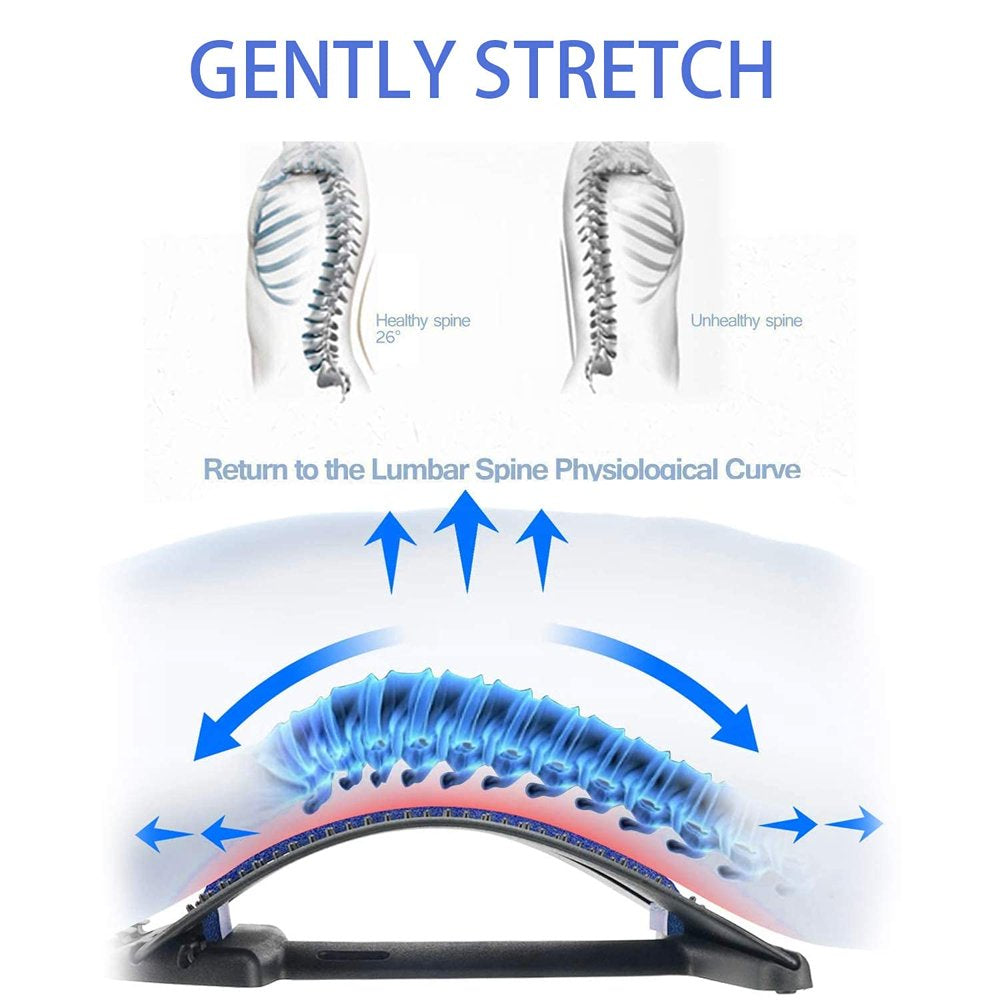 Back Stretcher - Lower Back Pain| Adjustable Back Cracker for Sciatica| Back Popper| Muscle Relaxation