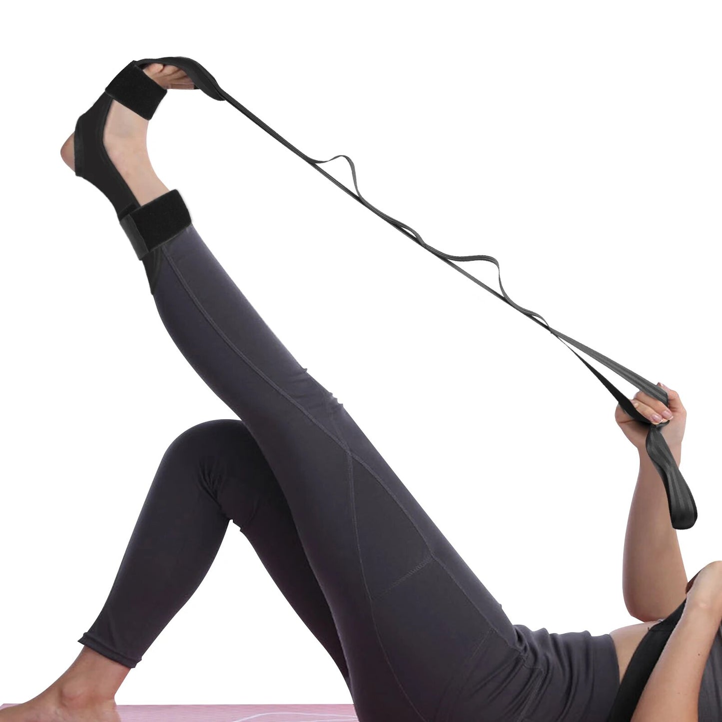 Fascia Stretcher Finally Flexible Again Yoga Strap Belt Foot Stretching Band Stroke Hemiplegia Rehabilitation Leg Stretcher